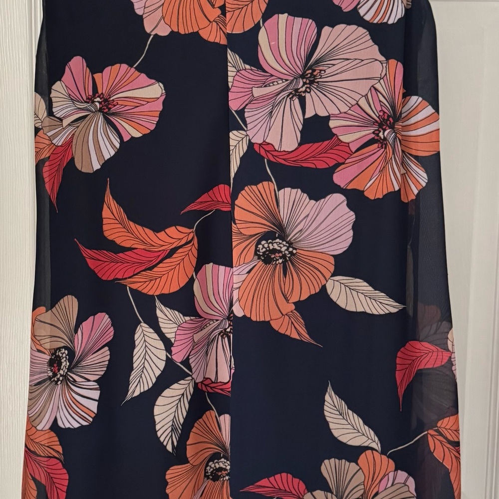 Jessica Howard Navy Floral Midi Dress